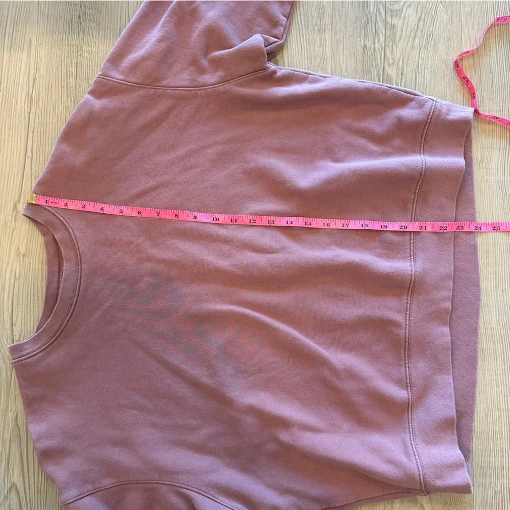 Girlfriend Collective classic pullover Mauve 50/50 Crewneck Sweatshirt size XL - Picture 5 of 6